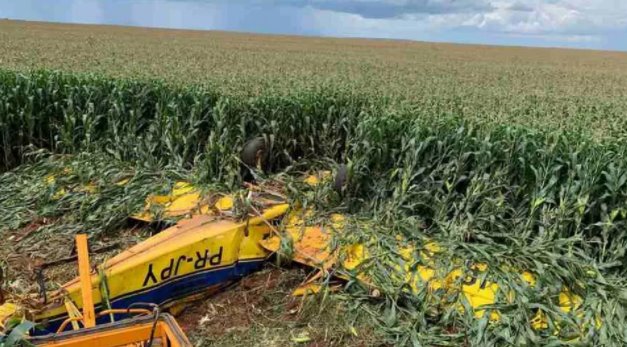 Fatal: Piloto morre após queda de avião agrícola em MS