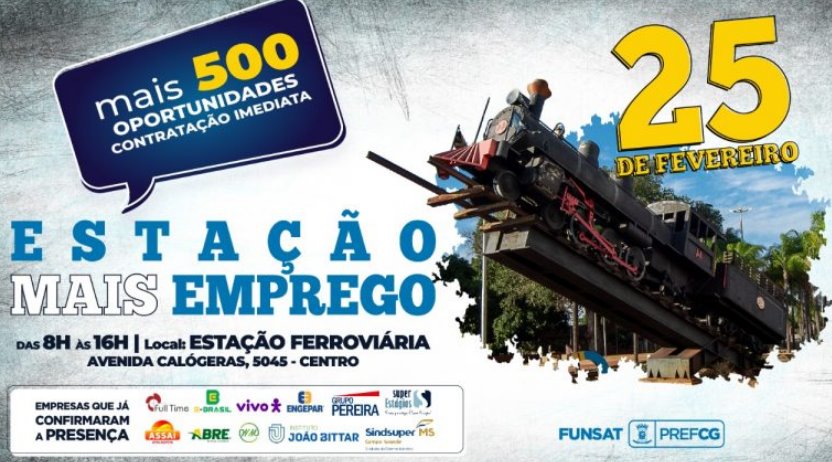 Evento em Campo Grande oferece mais de 500 vagas de empregos