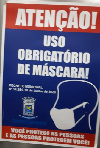 Prefeitura de Campo Grande libera uso de máscara em locais fechados a partir de terça-feira