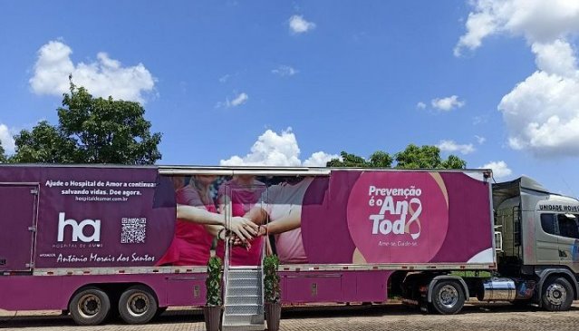 Carreta do Hospital de Amor volta ao Rede Solidária para realização de mamografia