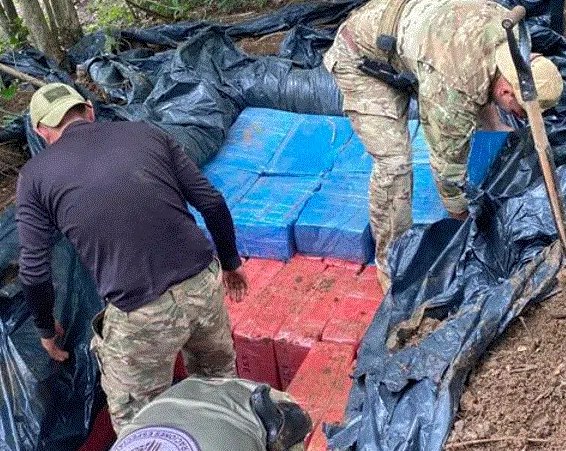 Polícia paraguaia apreende 38 toneladas de maconha próximo a fronteira de MS