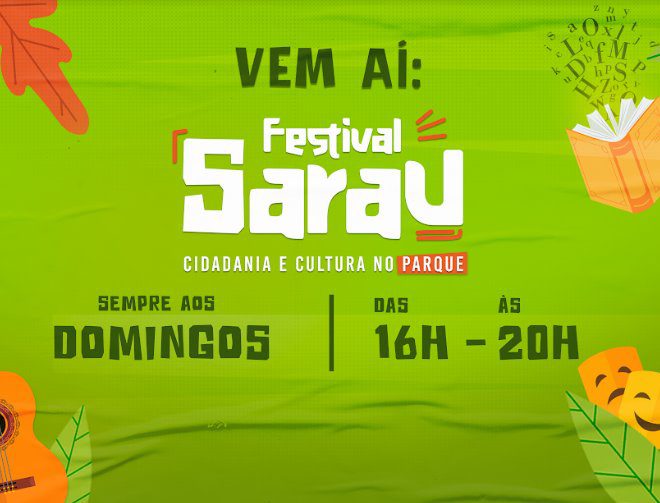 Festival Sarau no Parque vai de integrar arte, cultura e cidadania pelos parques de Campo Grande