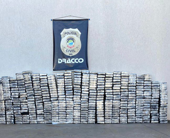Polícia Civil apreende 508 kg de cocaína em Campo Grande em veículo clonado da Energisa