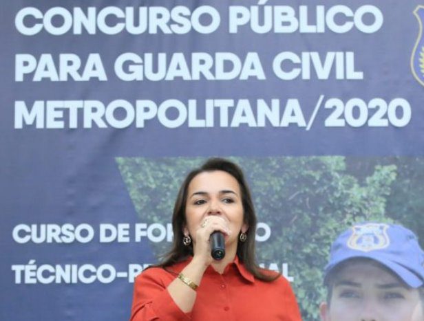 Prefeita de Campo Grande Adriane Lopes dar boas vindas a futuros Guardas Civis Metropolitanos