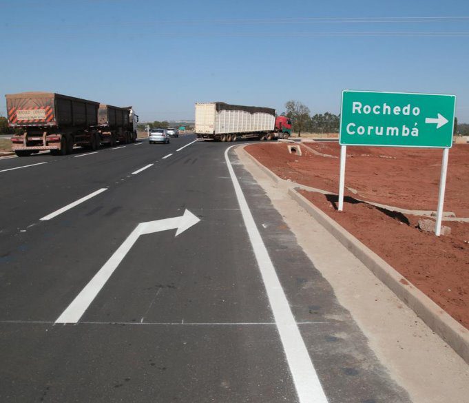 Trânsito: liberado trecho do macronel que liga as saídas para Cuiabá, Sidrolândia e Corumbá