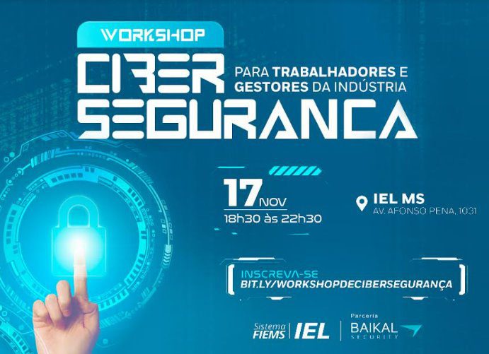 IEL promove workshop de cibersegurança para trabalhadores e gestores da indústria