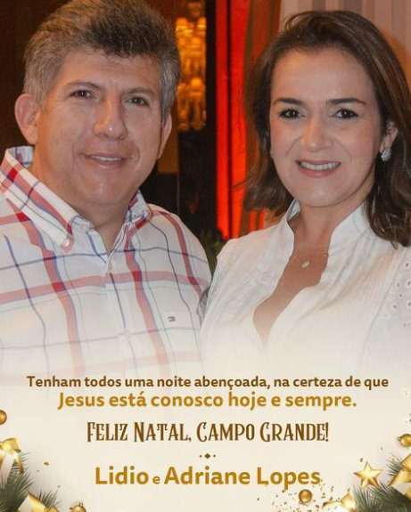Mensagem de Natal Lidio Lopes e Adriane Lopes