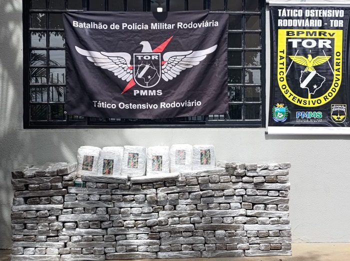 Polícia Militar Rodoviária apreende 246 kg de drogas em Ponta Porã