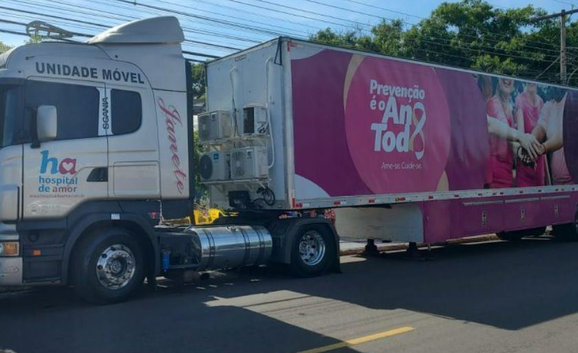 São Gabriel do Oeste: Carreta do Hospital do Amor realiza preventivo e mamografia entre os dias 20 a 22 de junho