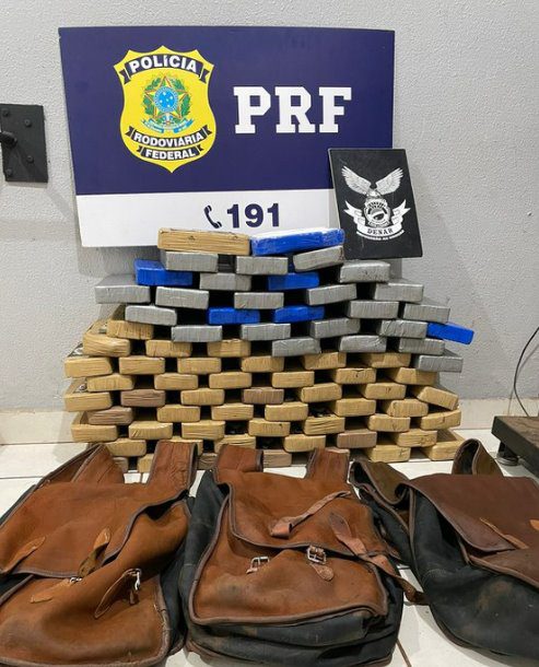PRF e DENAR apreendem 78 Kg de cocaína em Campo Grande