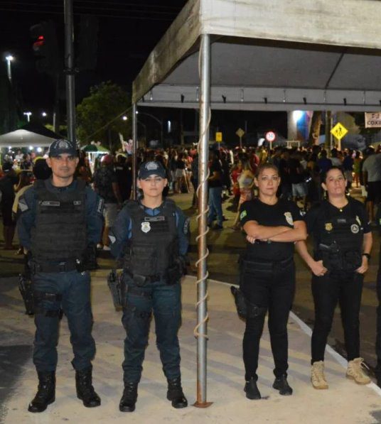 Polícia Militar e Polícia Civil realizam policiamento no carnaval em Coxim