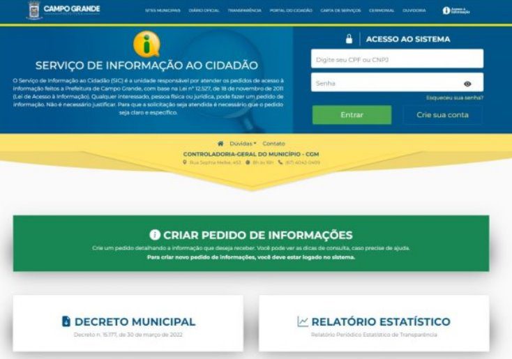 Portal de Serviços de Informação da prefeitura ganha atualização mais moderna