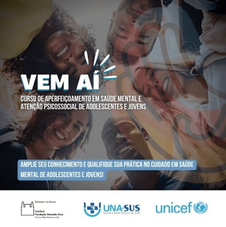 Unicef e Fiocruz Mato Grosso do Sul lançam curso de aperfeiçoamento em saúde mental de adolescentes e jovens