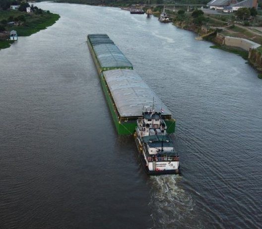 Transporte pela hidrovia de MS cresce 80% e Porto Murtinho deve exportar até 1,2 milhão de toneladas neste ano