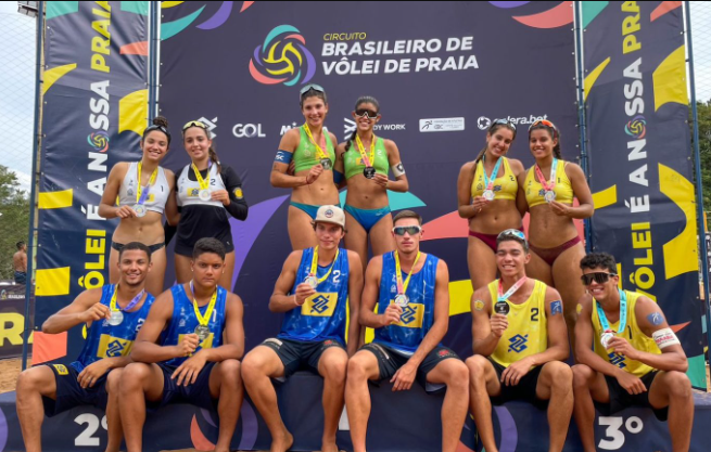 Definidos os campeões da etapa sub-19 do Circuito Brasileiro de Vôlei de Praia em Campo Grande