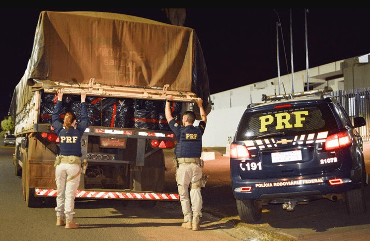 PRF apreende 3,4 toneladas de maconha em Paranaíba
