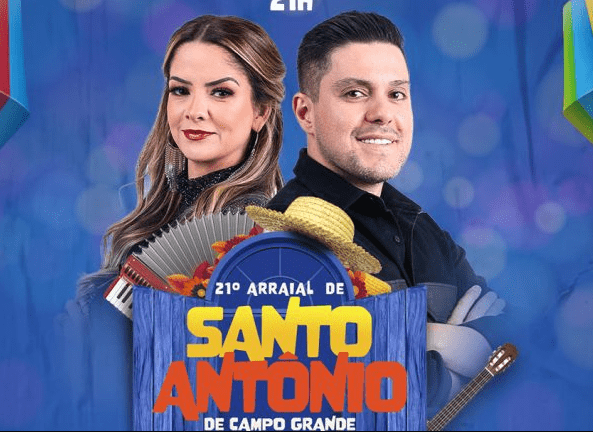 Maria Cecília e Rodolfo encerram agenda de shows do Arraial de Santo Antônio de Campo Grande