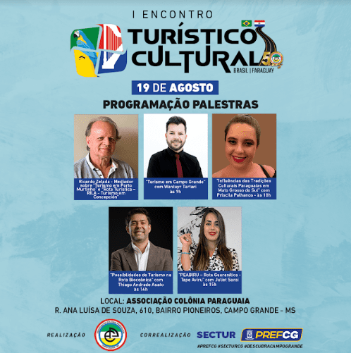 ‘1º Encontro Turístico Cultural Brasil Paraguay’ acontece em agosto com ciclo de palestras e shows temáticos