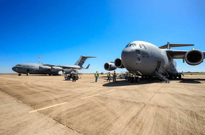 FAB utiliza aeroporto de Bonito para treinamento militar com participação da Guarda Aérea de Nova Iorque