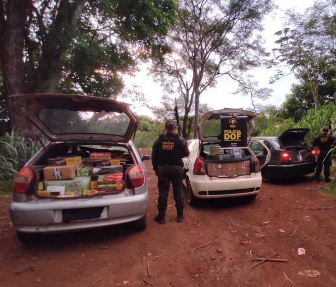 Três veículos com mercadorias ilegais são apreendidos pelo DOF em Maracaju