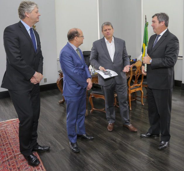 Governadores de SP e Mato Grosso do Sul se encontram para tratar de avanços em infraestrutura e logística