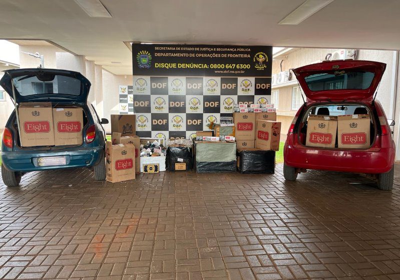 Em Dourados: DOF apreende carros carregados com mais de R$ 340 mil em materiais ilegais