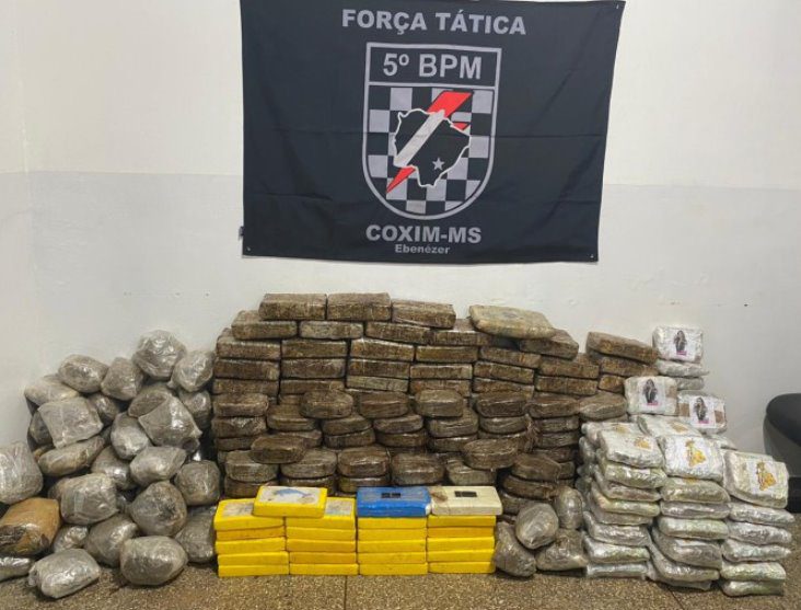 Polícia Militar: Drogas apreendidas em Rio Verde são avaliadas em R$ 3 milhões
